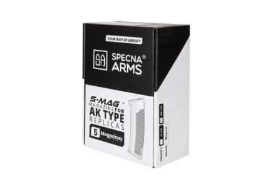 Specna Arms Mag for AK 380rds Set of 5 (Black) - Detail Image 6 © Copyright Zero One Airsoft