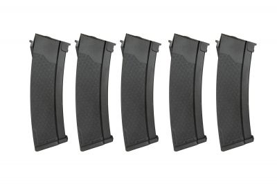 Specna Arms Mag for AK 380rds Set of 5 (Black) - Detail Image 1 © Copyright Zero One Airsoft