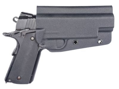 Kydex Customs Bare Bones Holster for 1911 (Black) - Detail Image 1 © Copyright Zero One Airsoft