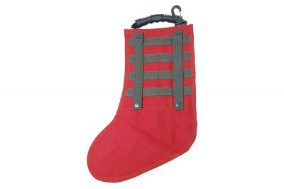 ZO MOLLE Christmas Stocking (Red & Olive) - Detail Image 2 © Copyright Zero One Airsoft