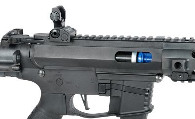 Classic Army AEG PX9 with Drum Mag (Black) - Detail Image 4 © Copyright Zero One Airsoft