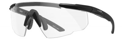 Wiley X Saber Advanced Glasses with Matte Black Frame & Clear Lens - Detail Image 3 © Copyright Zero One Airsoft