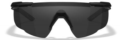 Wiley X Saber Advanced Glasses with Matte Black Frame & Grey Lens - Detail Image 2 © Copyright Zero One Airsoft
