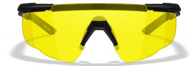 Wiley X Saber Advanced Glasses with Matte Black Frame & Yellow Contrast Enhancing Lens - Detail Image 2 © Copyright Zero One Airsoft