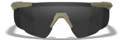 Wiley X Saber Advanced Glasses with Tan Frame & Grey/Clear/Rust Lenses - Detail Image 2 © Copyright Zero One Airsoft
