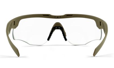 Wiley X ROGUE COMM Glasses with Tan Frame & Grey/Clear/Rust Lenses - Detail Image 6 © Copyright Zero One Airsoft