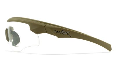 Wiley X ROGUE COMM Glasses with Tan Frame & Grey/Clear/Rust Lenses - Detail Image 7 © Copyright Zero One Airsoft