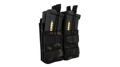 Viper MOLLE Quick Release Stacked Double Mag Pouch (Black MultiCam) - Detail Image 3 © Copyright Zero One Airsoft