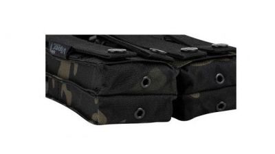 Viper MOLLE Quick Release Stacked Double Mag Pouch (Black MultiCam) - Detail Image 5 © Copyright Zero One Airsoft