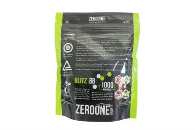 ZO Blitz Bio BB Tracer 0.20g 1000rds (Green Glow) - Detail Image 2 © Copyright Zero One Airsoft