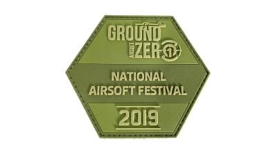 ZO Velcro "NAF2019" Limited Quantity Collectors Patch - Detail Image 1 © Copyright Zero One Airsoft