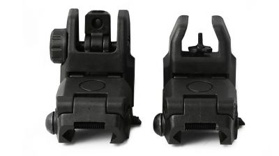 ZO ZBUS Flip-Up Sight Set (Black) - Detail Image 2 © Copyright Zero One Airsoft