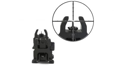 ZO ZBUS Flip-Up Sight Set (Black) - Detail Image 5 © Copyright Zero One Airsoft