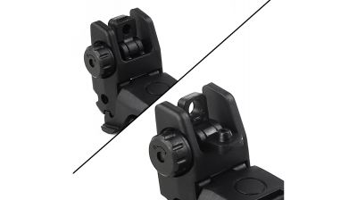 ZO ZBUS Flip-Up Sight Set (Black) - Detail Image 6 © Copyright Zero One Airsoft