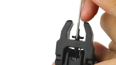 ZO ZBUS Flip-Up Sight Set (Black) - Detail Image 8 © Copyright Zero One Airsoft