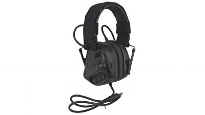 ZO Active Ears Headset with Noise Reduction, Amplification & Built-In Comms with Headband & FAST Mounts (Black) - Detail Image 1 © Copyright Zero One Airsoft