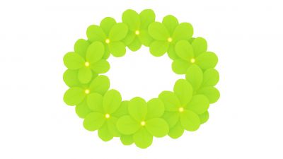 Team Light Up Hawaiian Headband - DELTA
