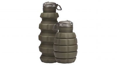 [B] NAF Collapsible Grenade Water Bottle - Detail Image 1 &copy; Copyright Zero One Airsoft