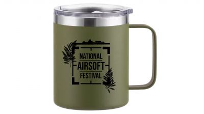 [B] NAF Stainless Insulated Mug - Detail Image 1 &copy; Copyright Zero One Airsoft