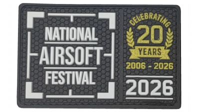 [A] NAF26 Anniversary PVC Patch - Detail Image 1 &copy; Copyright Zero One Airsoft