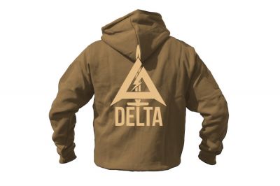 ZO Combat Junkie Special Edition NAF 2018 'Delta' Viper Zipped Hoodie (Coyote Tan) - Detail Image 3 © Copyright Zero One Airsoft