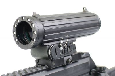 NCS 4x34 Elken Style Scope with Integrated LEDs - Detail Image 4 © Copyright Zero One Airsoft