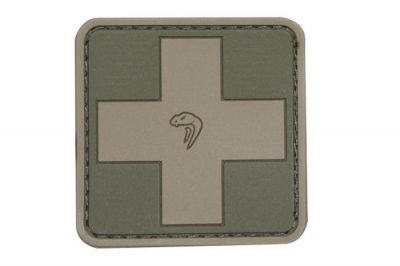 Viper Velcro PVC Medic Patch (Olive) - Detail Image 1 © Copyright Zero One Airsoft
