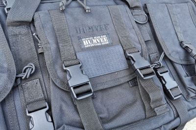 Humvee Rifle Case with Side Pouches & Shooting Mat (Black) - Detail Image 3 © Copyright Zero One Airsoft
