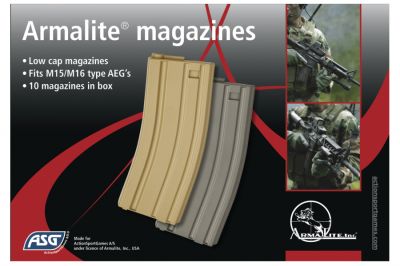 ASG AEG Mag for M4 85rds Box Set of 10 (Grey) - Detail Image 2 © Copyright Zero One Airsoft