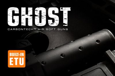 Evolution AEG Carbontech Ghost SIL EMR-S with ETU (Black) - Detail Image 12 © Copyright Zero One Airsoft