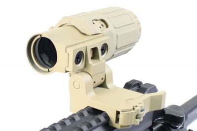 ZO G33 3x Flip-To-Side Magnifier (Dark Earth) - Detail Image 4 © Copyright Zero One Airsoft