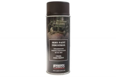 Fosco Army Spray Paint 400ml (Dark Brown) - Detail Image 1 © Copyright Zero One Airsoft