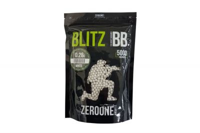ZO Blitz BB 0.28g 5000rds (White) Box of 10 (Bundle) - Detail Image 3 © Copyright Zero One Airsoft