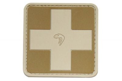 Viper Velcro PVC Medic Patch (Coyote Tan) - Detail Image 1 © Copyright Zero One Airsoft