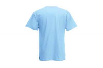 ZO Combat Junkie T-Shirt 'Just Hit It' (Blue) - Size Large - Detail Image 2 © Copyright Zero One Airsoft