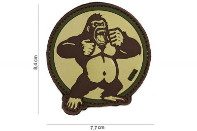 101 Inc PVC Velcro Patch "King Kong" - Detail Image 2 © Copyright Zero One Airsoft