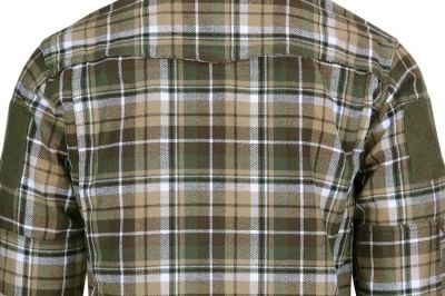 TF-2215 Flannel Contractor Shirt (Brown/Green) - Large - Detail Image 4 © Copyright Zero One Airsoft