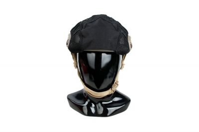 TMC Mesh Helmet Cover (Black) - Detail Image 1 © Copyright Zero One Airsoft