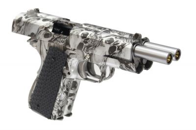 Armorer Works GBB Evil Skull 1911 Double Barrel - Detail Image 9 © Copyright Zero One Airsoft