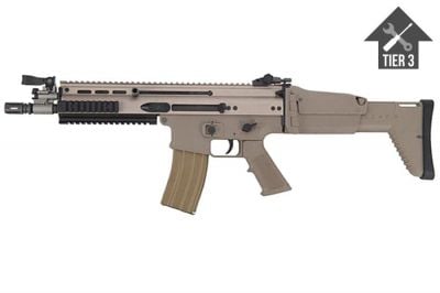WE GBB SCAR-L (Tan) with Tier 3 Upgrades (Bundle) - Detail Image 1 © Copyright Zero One Airsoft