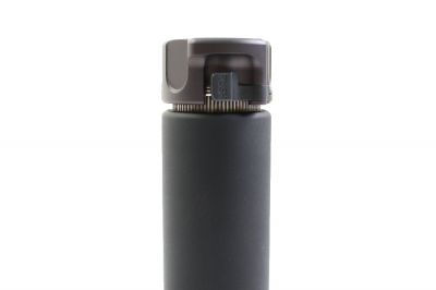 Angry Gun SOCOM 556 Silencer with Flash Hider - Short (Black) - Detail Image 2 © Copyright Zero One Airsoft