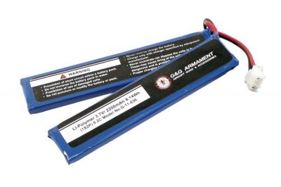 G&G 3.7v 2200mAh LiPo Battery for G&G Tracer Unit - Detail Image 1 © Copyright Zero One Airsoft