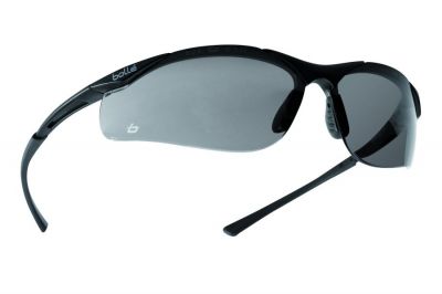 Bollé Glasses Contour with Silver Frame and Smoke Lens - Detail Image 1 © Copyright Zero One Airsoft