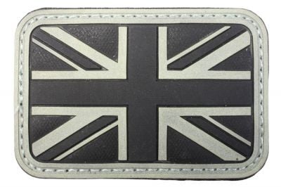 EB Velcro PVC Union Flag Patch (Glow in the Dark) - Detail Image 1 © Copyright Zero One Airsoft