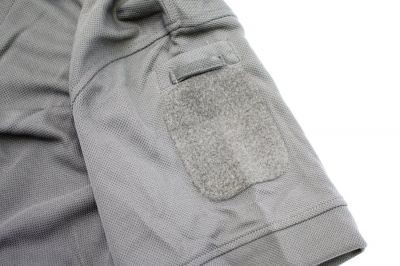 Viper Tactical Polo Shirt Titanium (Grey) - Size Extra Extra Extra Large - Detail Image 2 © Copyright Zero One Airsoft