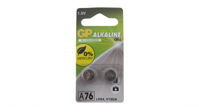 GP Battery LR44 (Pack of 2) - Detail Image 1 © Copyright Zero One Airsoft