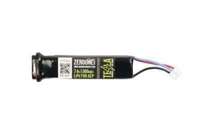 ZO Tesla 7.4v 560mAh LiPo AEP Battery - Detail Image 1 © Copyright Zero One Airsoft