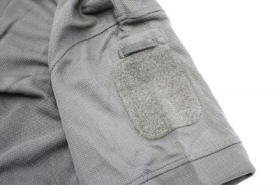 Viper Tactical Polo Shirt Titanium (Grey) - Size Medium - Detail Image 3 © Copyright Zero One Airsoft