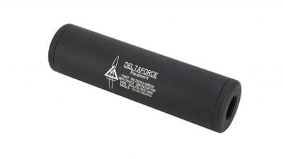 King Arms Delta Force Silencer 14mm CW & CCW 110 x 30mm - Detail Image 1 © Copyright Zero One Airsoft