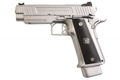 EMG GBB Gas/CO2 DualFuel Salient Arms International Licensed 4.3" 2011 DS Training Weapon (Silver)